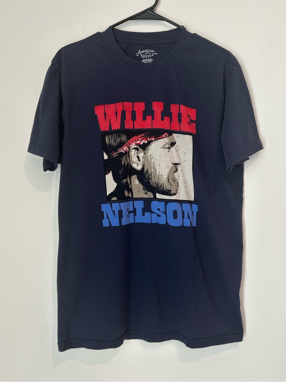 Willie Nelson Large Blue T-shirt